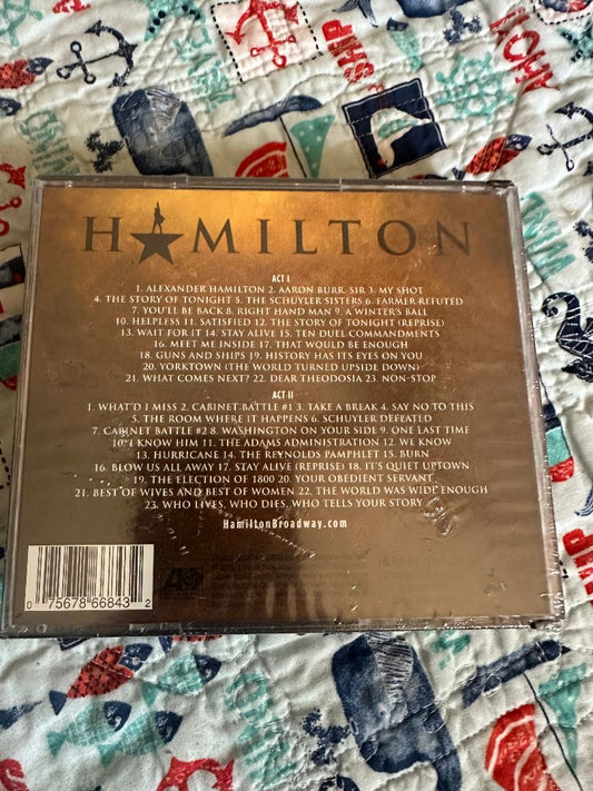 CD - Hamilton The Musical, 6 x 5 x 1