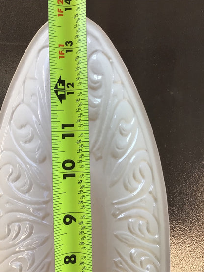 Cream and Green Maurice of Cali Maurice Pottery Server, 1.75”