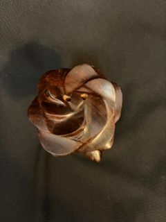Vtg Wood Rose