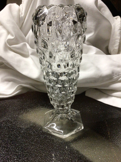 Clear Fostoria Fostoria bud vase, 6”