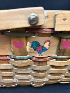 Vtg Chicken Basket