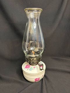 Vtg Kerosene Lamp
