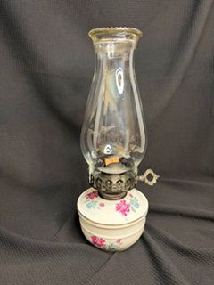 Vtg Kerosene Lamp