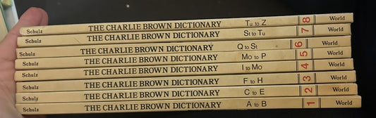 The Charlie Brown Dictionary 8 book Set Complete, 13 x 10 x 4