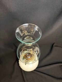 Vtg Wht Hobnail Lamp