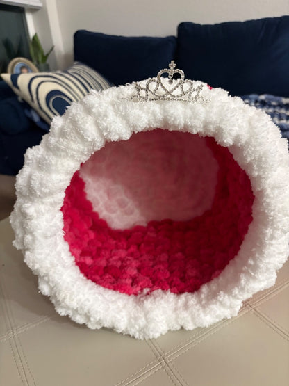 Pink white Lotus Bespoke Originals Princess Palace Pet Cubby