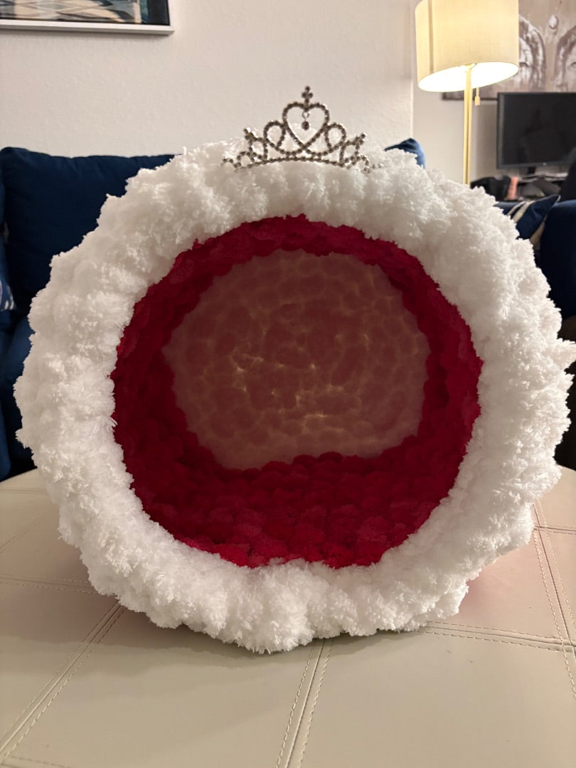 Pink white Lotus Bespoke Originals Princess Palace Pet Cubby
