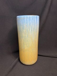 10" Striped Vase