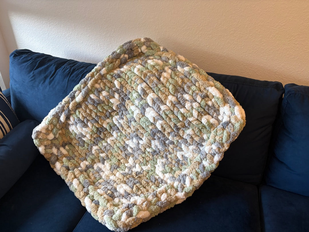 Sage Lotus Bespoke Originals Little Sprout Snuggles Baby Blanket, 32 x 32