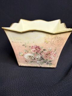 Rose Metal Pot