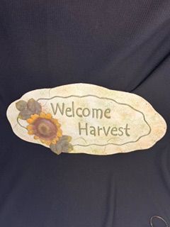 Welcome Harvest Sign
