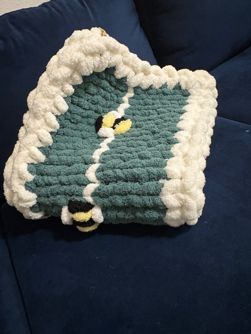 Sage Lotus Bespoke Originals Bumble Snuggles Baby Blanket, Small