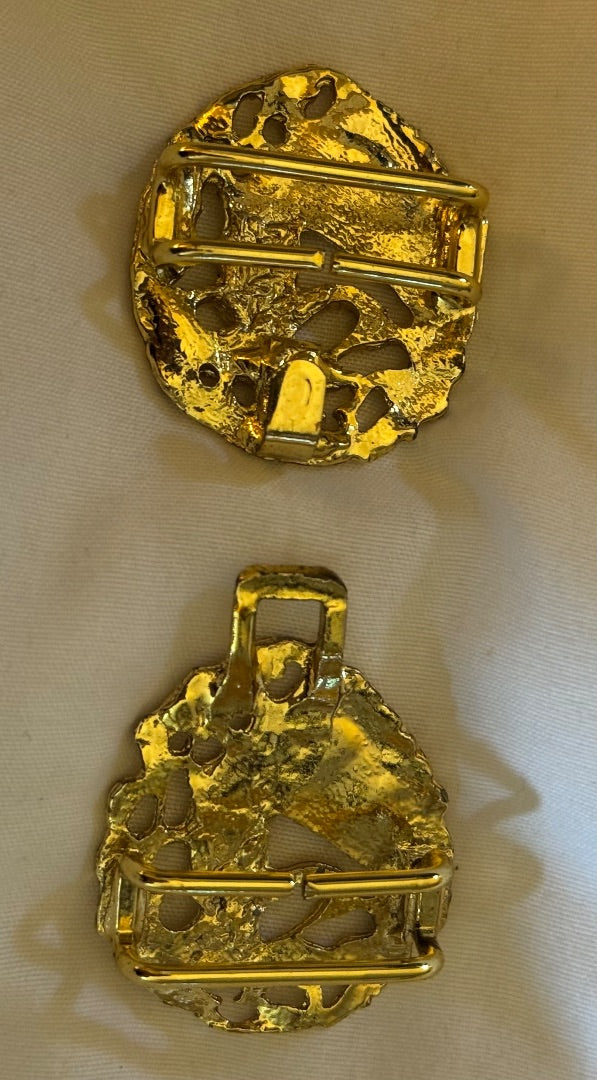 GoldTone Peacock 2 piece buckle