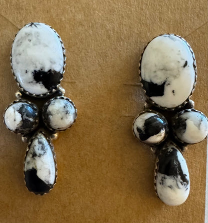 White Buffalo Earrings