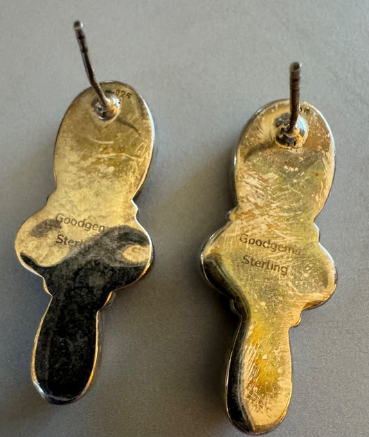 White Buffalo Earrings