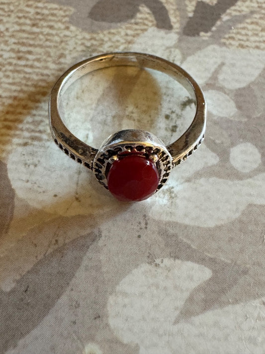 Faux ruby ring