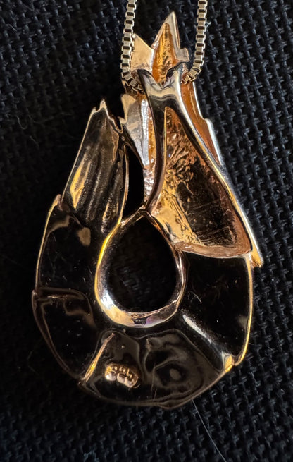 Rosegold over 925 Shrimp necklace