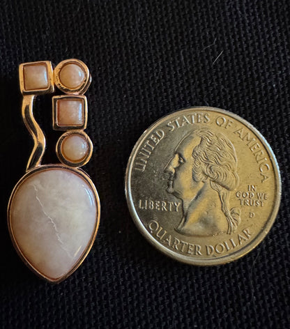 Pink multi stone pendant