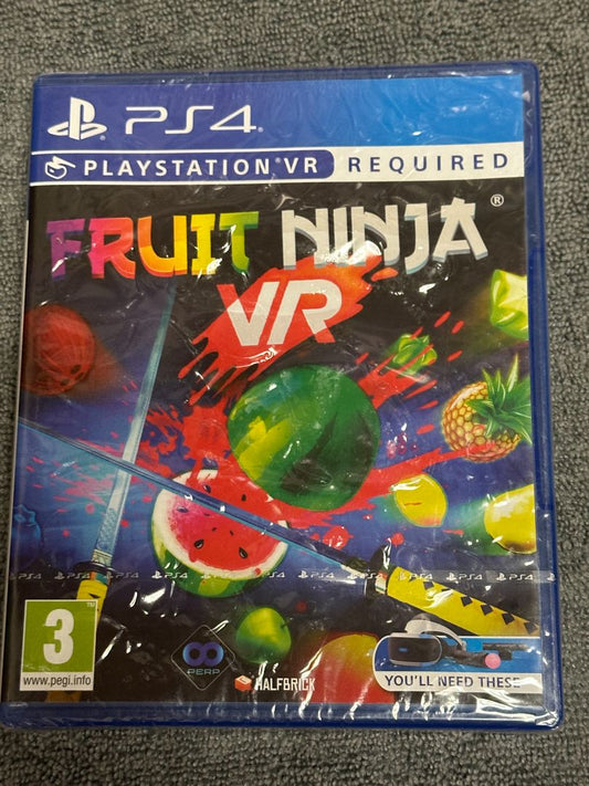 PS4 Fruit Ninja VR Game, 5 x 4 x 1