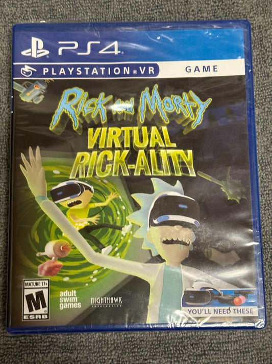 PS4 Rick and Morty Virtual Rick-Ality PS4 VR Video Game, 5 x 4 x 1