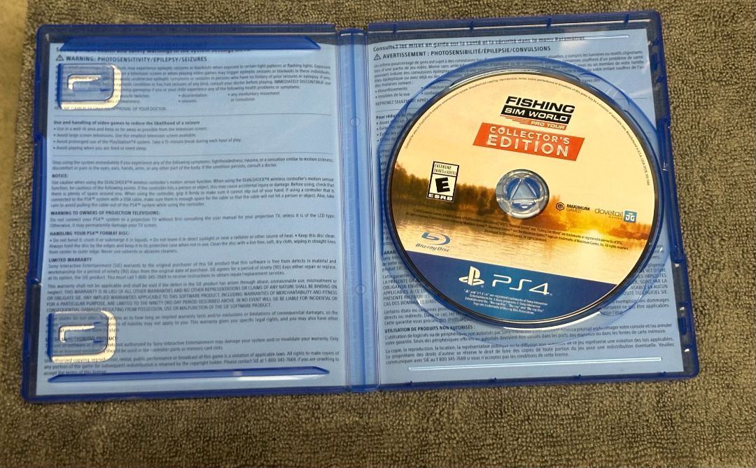 PS4 Fishing Sim World Collectors Edition Ps4 Video Game, 5 x 4 x 1
