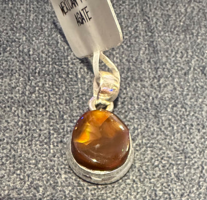 Mexican Fire Agate 925 Pendant