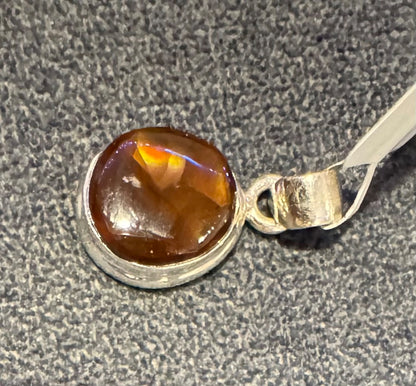 Mexican Fire Agate 925 Pendant