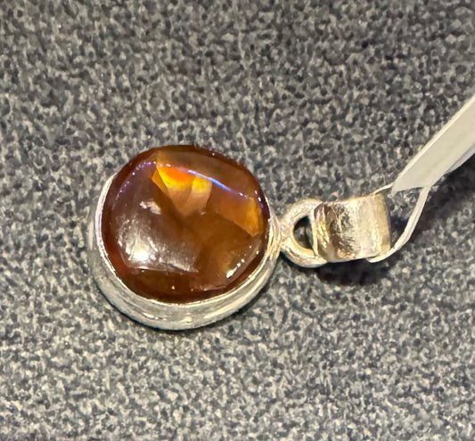Mexican Fire Agate 925 Pendant