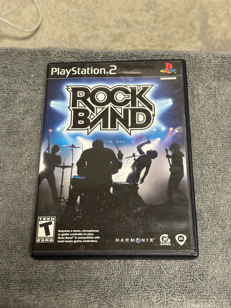 PS2 Rockband PS2 Video Game, 6 x 4 x 1