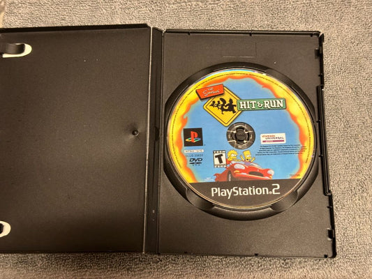 Simpsons Hit and Run PS2 Game, Gamestop Case, 6 x 4 x 1