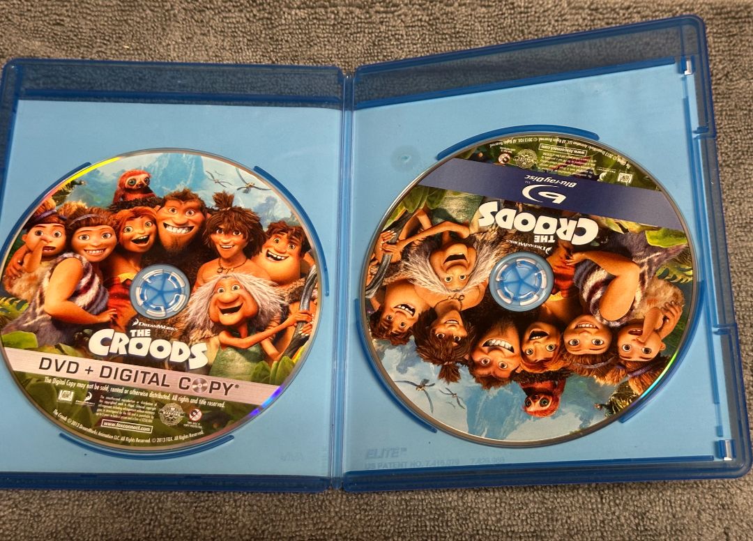 Bluray The Croods - Bluray DVD - No Digital, 5 x 4 x 1