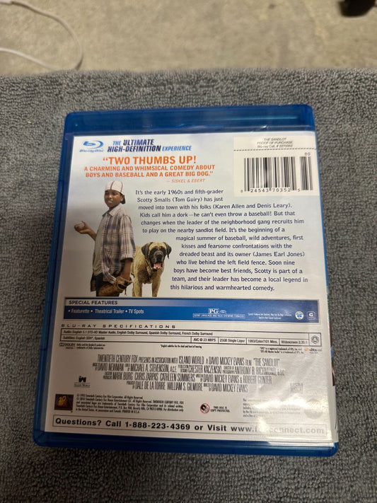 Bluray The Sandlot - Bluray, 5 x 4 x 1