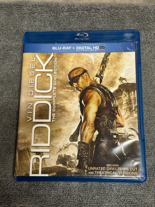 Riddick The Complete Collection Bluray - No digital, 5 x 4 x 1