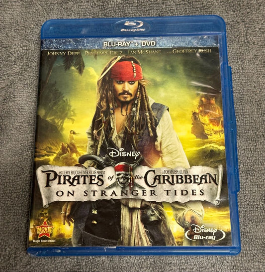 Disney Pirates of the Carribean on Stranger Tides bluray, 5 x 4 x 1