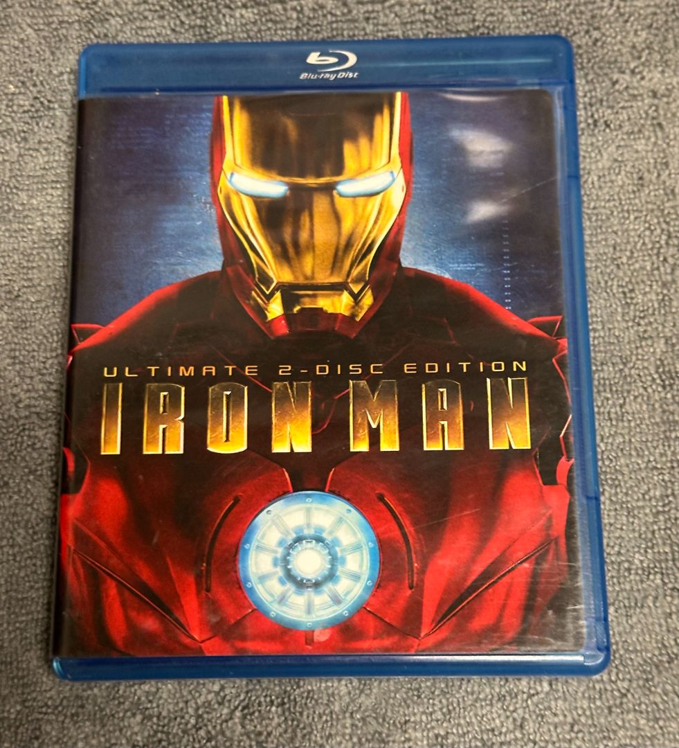Marvel Iron Man 2 disc Bluray, 5 x 4 x 1