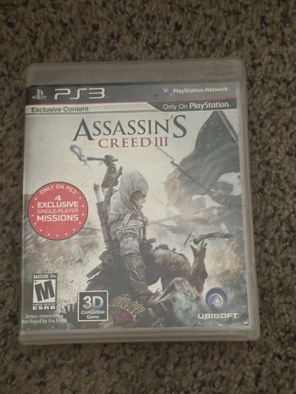 Assassin's Creed 3 - No Inserts - PS3, 6 x 4 x 1
