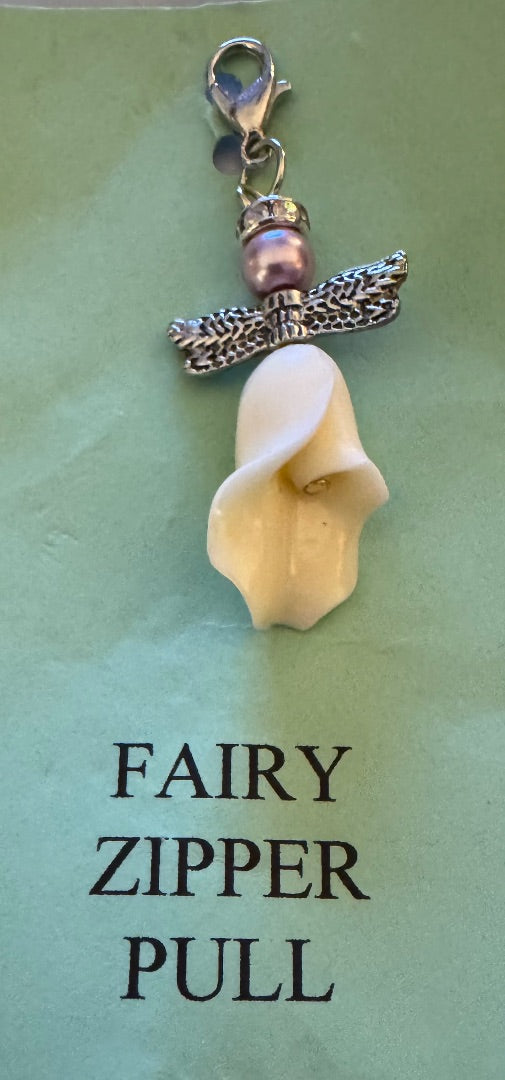 Angel zipper pull
