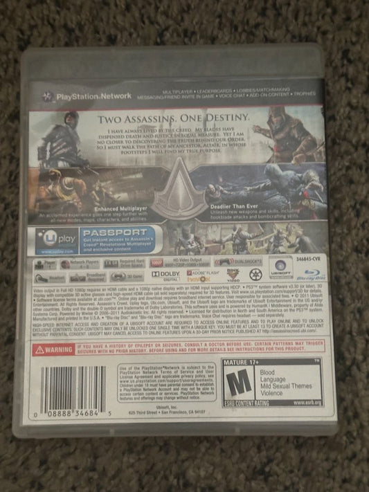 PS3 Assassin's Creed Revelations - PS3 - Video Game, 6 x 4 x 1