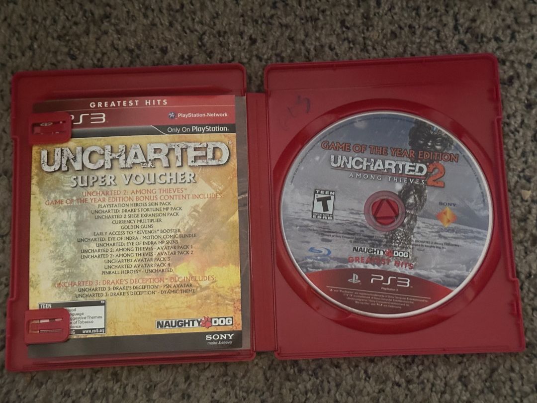 PS3 Uncharted 2 - PS3 - Video Game, 6 x 4 x 1