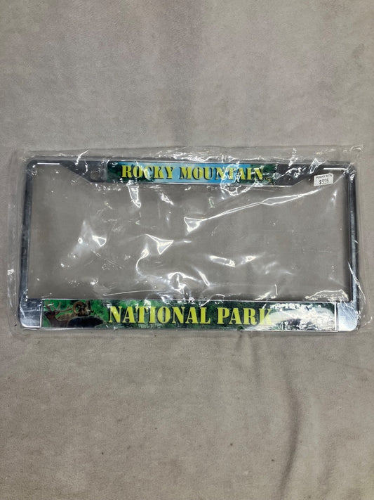 Silver Chrome No brand License Plate, Plate Size