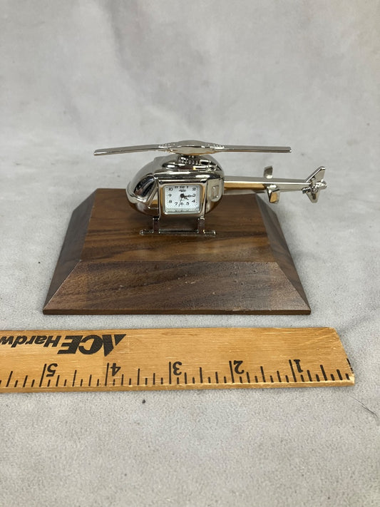 Silver/ Brown Sanis Clock, 6