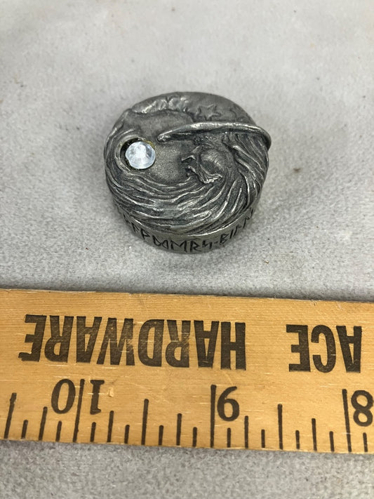 Small Pewter Wizard Jewelry Box