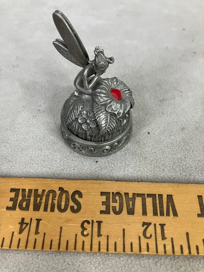 Small Pewter Fair Jewelry Box