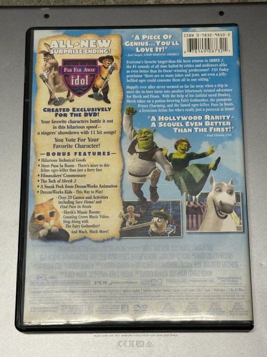 Shrek 2 - DVD, 6 x 4 x 1