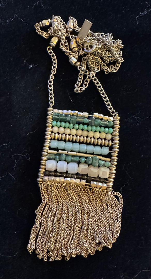 INC GT chain w/beaded accent necklace