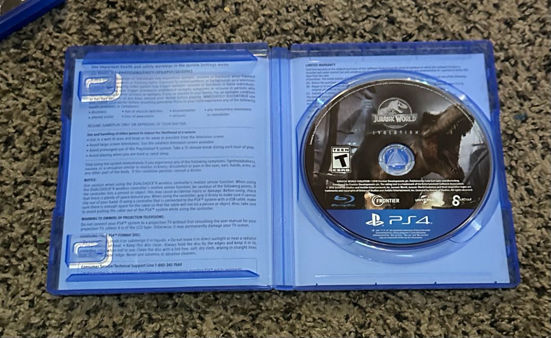 Jurassic World Evolution - PS4 Video Game, 6 x 4 x 1