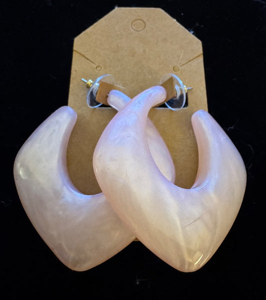 Baublebar pink resin earrings