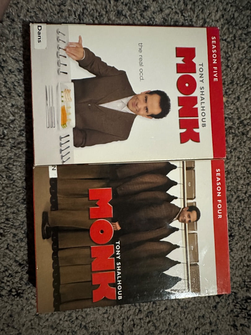 Monk Seasons 1-5, 12 x 10 x 5