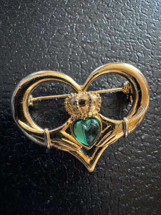 Nina Ricci Irish Claddagh brooch
