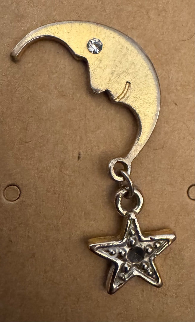Moon star push pin